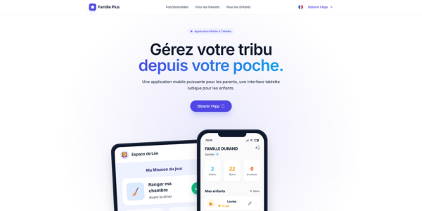 Aperçu du site Famille Plus